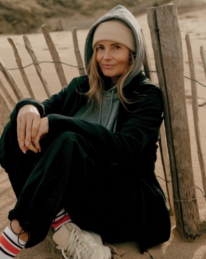 Logo trade promotional giveaways image of: Iqoniq Torres recycled cotton hoodie undyed