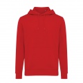 Iqoniq Rila lightweight recycled cotton hoodie, red