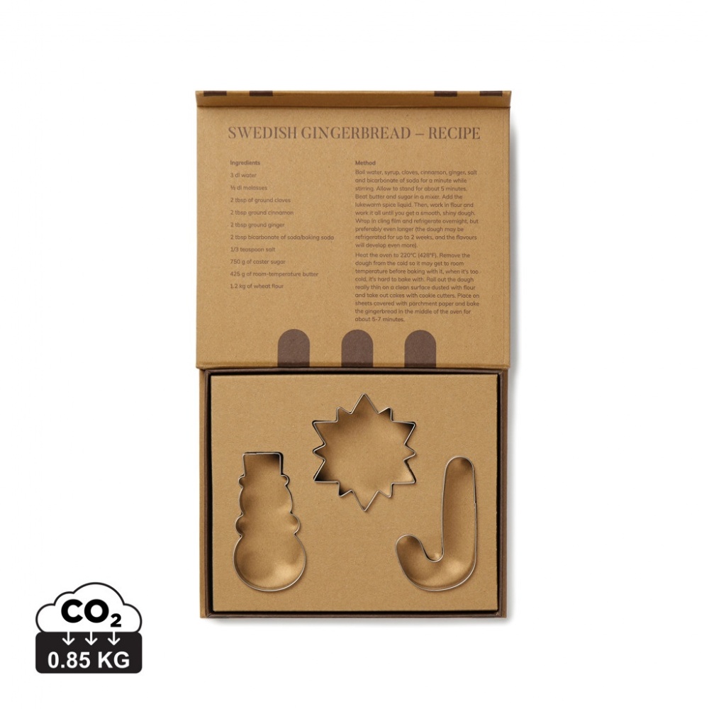 Logo trade corporate gifts image of: VINGA Classic cookie cutter 3-piece set