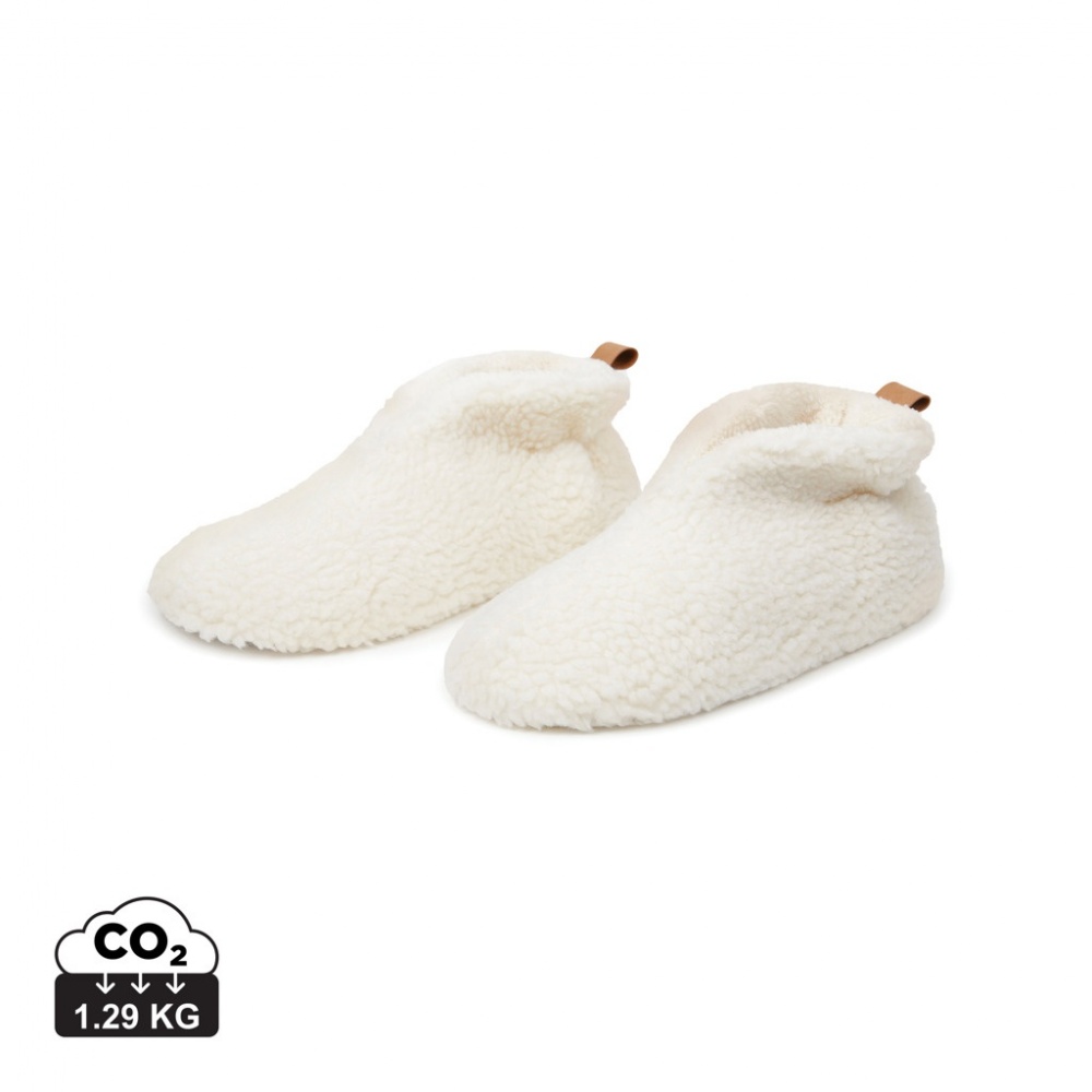Logo trade promotional giveaways image of: VINGA Santos RCS recycled pet cosy slippers