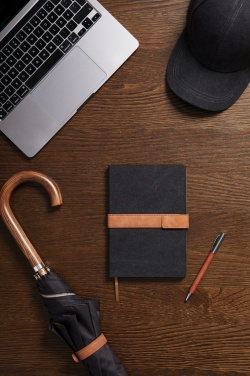 Logo trade business gifts image of: VINGA Bosler RCS recycled paper notebook