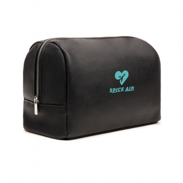 Logo trade promotional gifts image of: VINGA Bermond RCS recycled PU toiletry bag