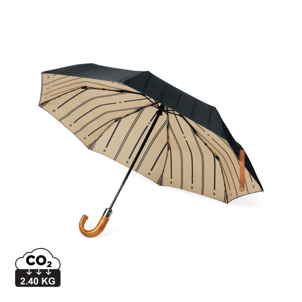 Logotrade promotional product image of: VINGA Bosler AWARE™ recycled pet 21" foldable umbrella