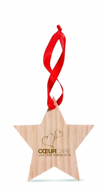 Logo trade advertising products picture of: Star shaped hanger