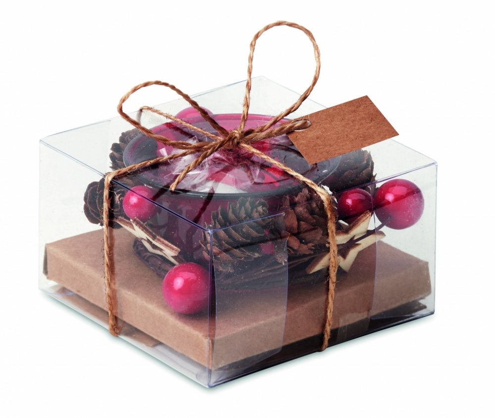 Logo trade advertising products picture of: Christmas candle holder