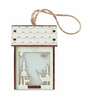 Logotrade promotional products photo of: MDF house with light