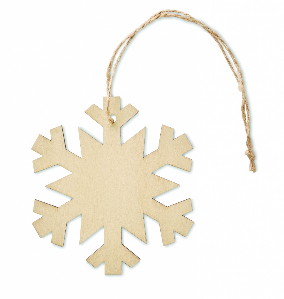 Logo trade promotional item photo of: Snowflake Tree hanger