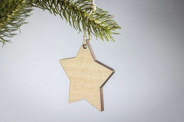 Logo trade business gifts image of: Christmas ornament star