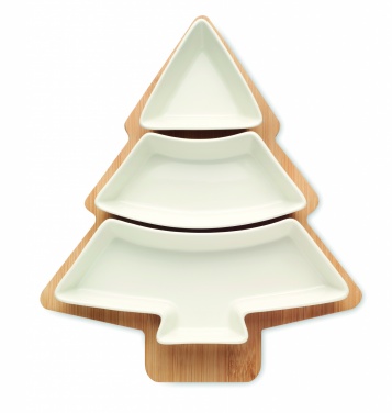 Logo trade business gift photo of: Christmas tree serving tray