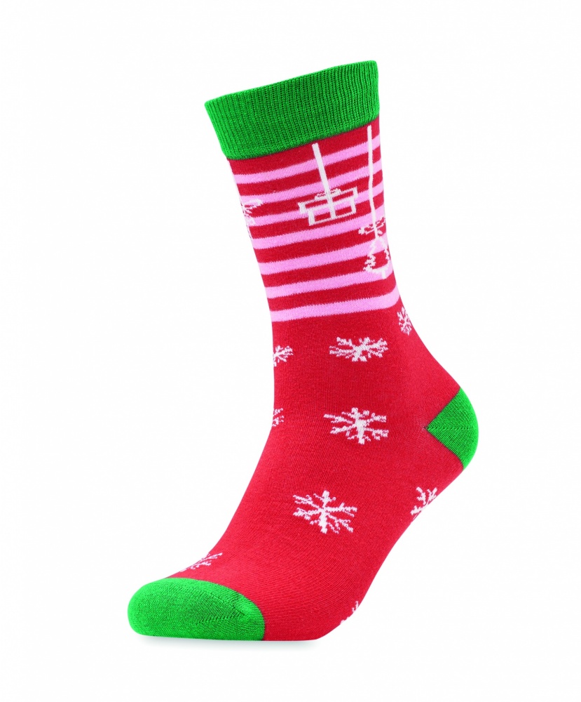 Logo trade promotional giveaway photo of: Pair of Christmas socks L