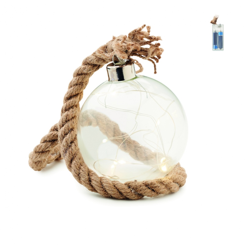 Logotrade promotional item picture of: Glass bauble LED light