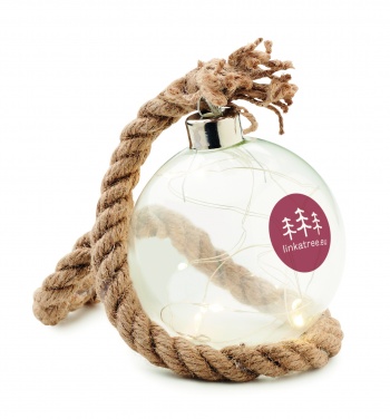 Logotrade promotional giveaway image of: Glass bauble LED light