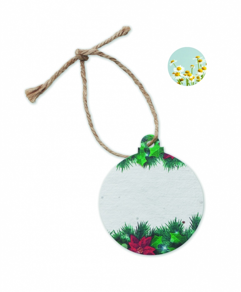 Logotrade corporate gift picture of: Seed paper Xmas ornament