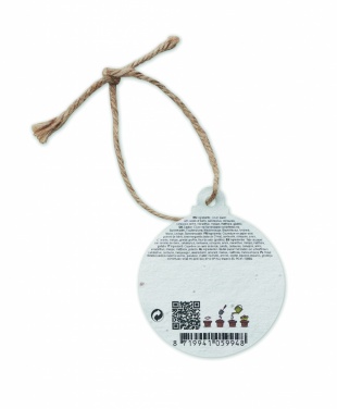 Logotrade promotional item picture of: Seed paper Xmas ornament