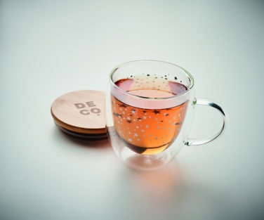 Logo trade advertising products image of: Double wall borosilicate mug