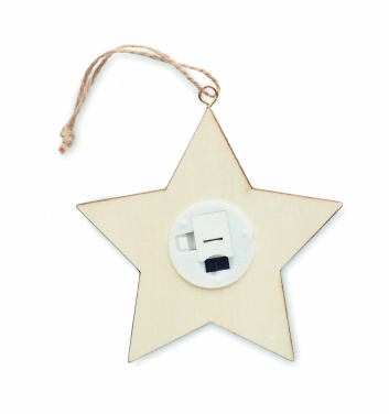 Logotrade promotional merchandise photo of: MDF star with light