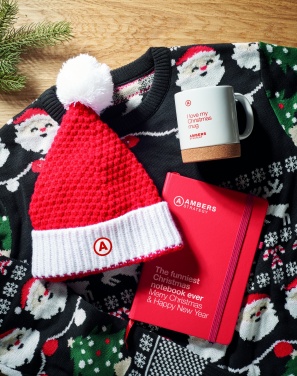 Logo trade promotional merchandise image of: Christmas knitted beanie