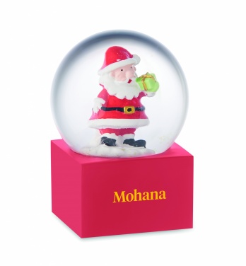 Logo trade promotional giveaways image of: Small snow ball glass ornament
