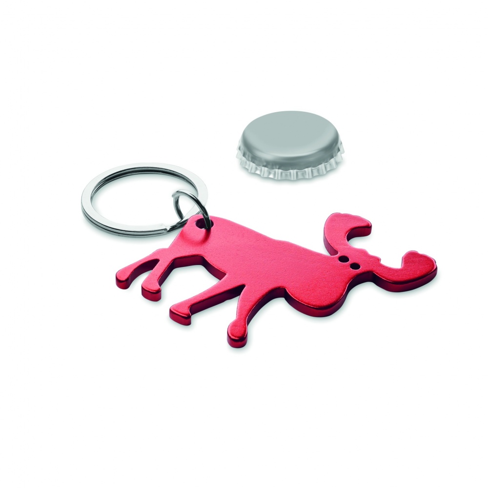 Logotrade advertising product image of: Recycled aluminium key ring Pori