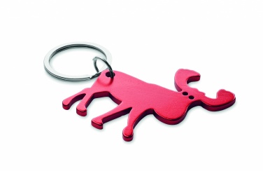 Logo trade advertising product photo of: Recycled aluminium key ring Pori