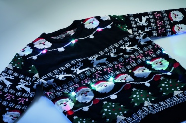 Logo trade corporate gifts picture of: Christmas LED sweater L/XL