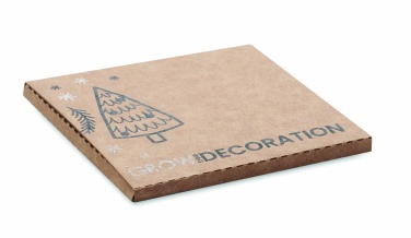 Logo trade advertising products image of: Wooden tree shape hanger