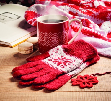 Logotrade promotional product image of: Winter gift mug and gloves set