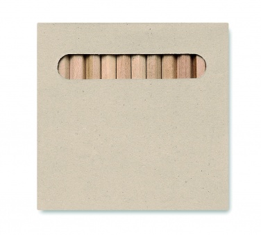 Logo trade promotional items picture of: 12 coloured pencils set