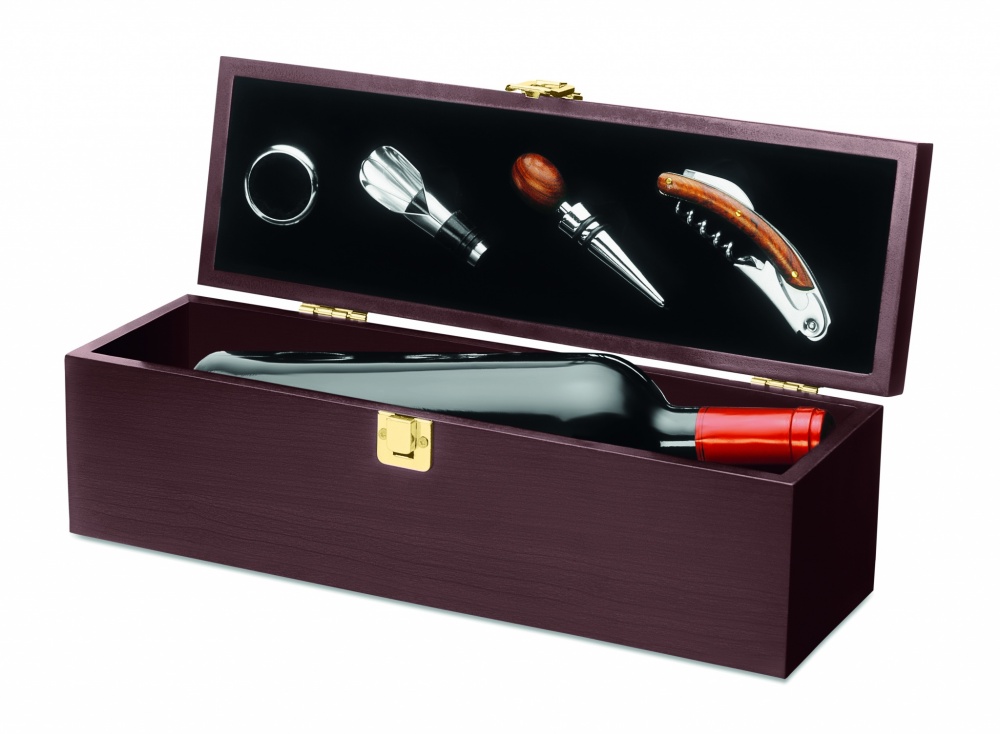 Logotrade business gift image of: Wine set in wine box