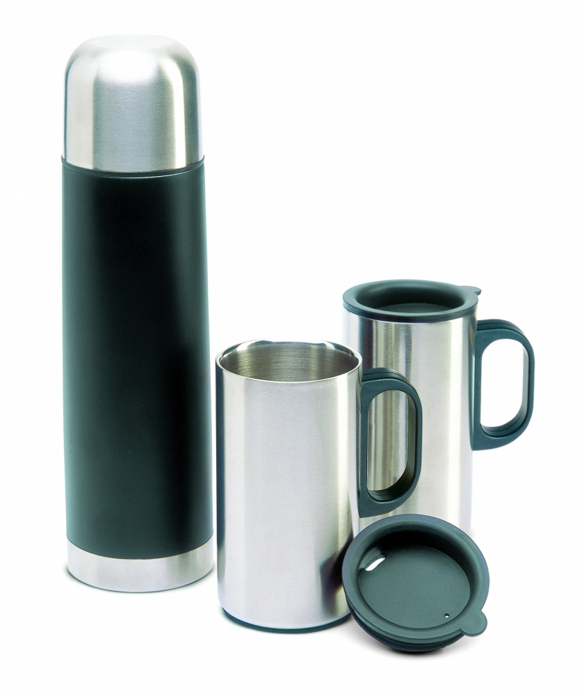 Logotrade promotional gift image of: Insulation flask with 2 mugs