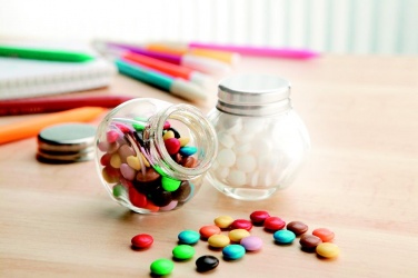 Logo trade promotional giveaways picture of: Chocolates in glass holder