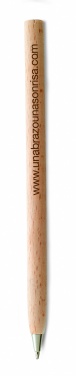 Logo trade promotional products image of: Wooden ball pen