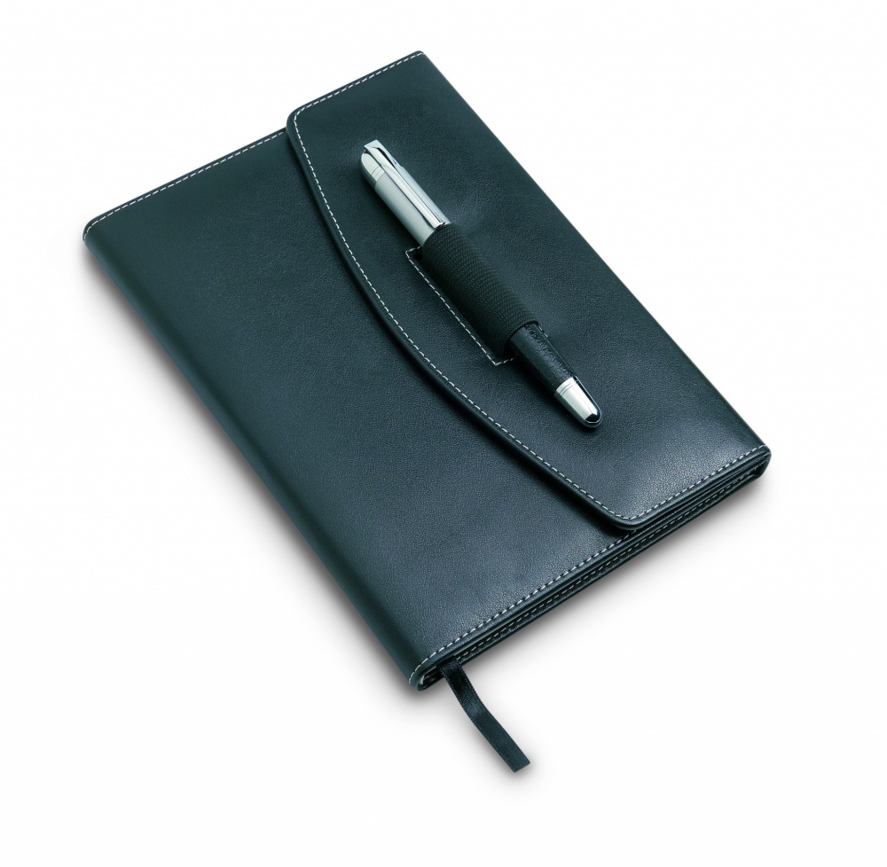 Logo trade promotional products picture of: A5 notebook portfolio with pen