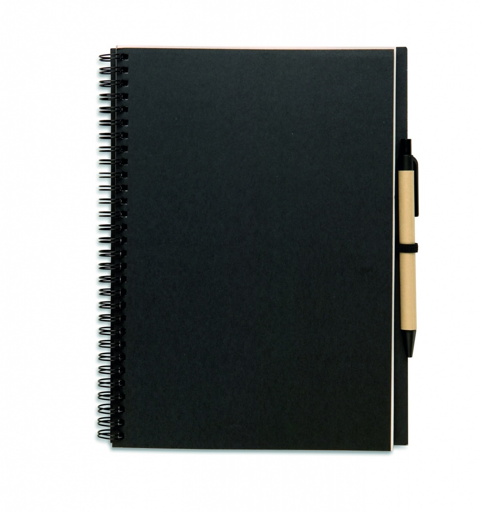 Logotrade promotional merchandise picture of: Recycled notebook with pen