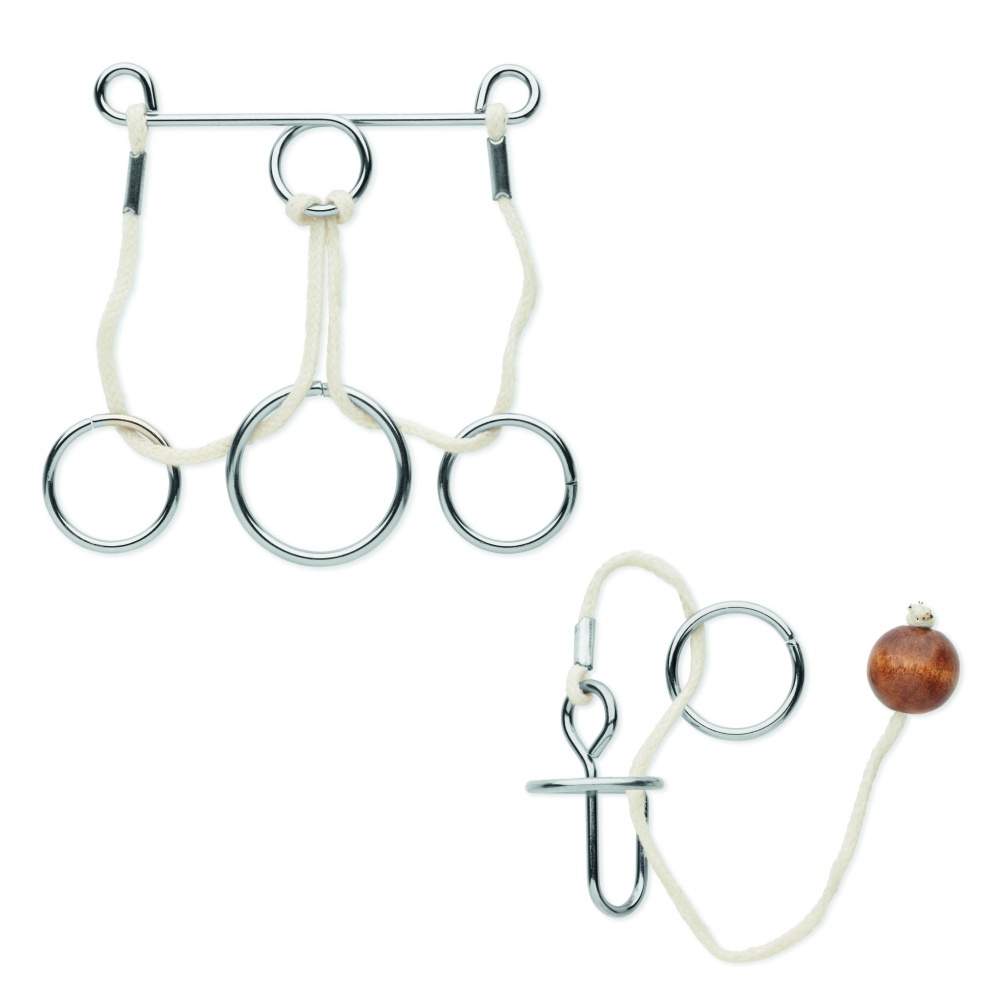 Logotrade promotional giveaways photo of: Set of 2 metal brain teasers