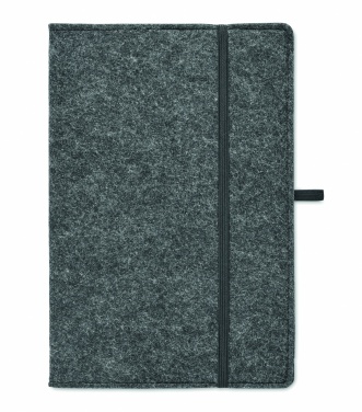 Logo trade promotional product photo of: A5 notebook RPET felt