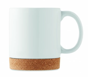 Logotrade promotional items photo of: Ceramic cork mug 280 ml
