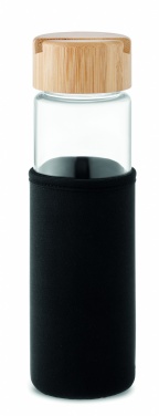 Logotrade promotional giveaway image of: Glass bottle bamboo lid 600ml