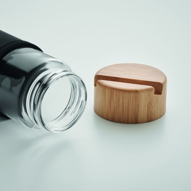 Logotrade promotional giveaway image of: Glass bottle bamboo lid 600ml