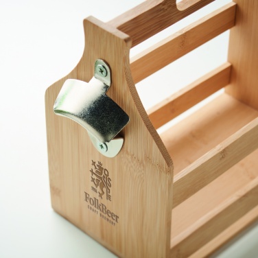 Logotrade promotional item picture of: 6 beer crate in bamboo