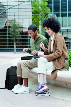 Logo trade promotional merchandise picture of: Lunch box in recycled PP