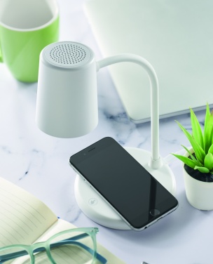 Logo trade promotional gift photo of: Wireless charger, lamp speaker