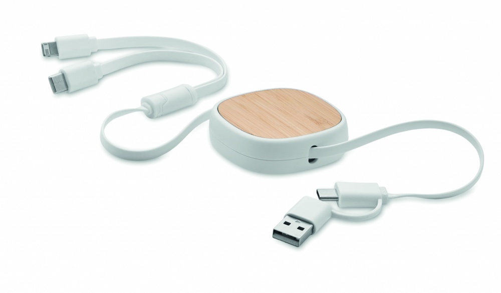 Logotrade promotional merchandise photo of: Retractable charging USB cable