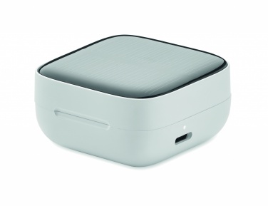 Logo trade promotional merchandise photo of: TWS earbuds with solar charger