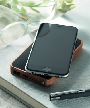 Logotrade promotional item image of: Wireless 4000 mAh Power bank