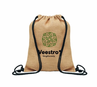 Logo trade advertising products picture of: Jute drawstring bag