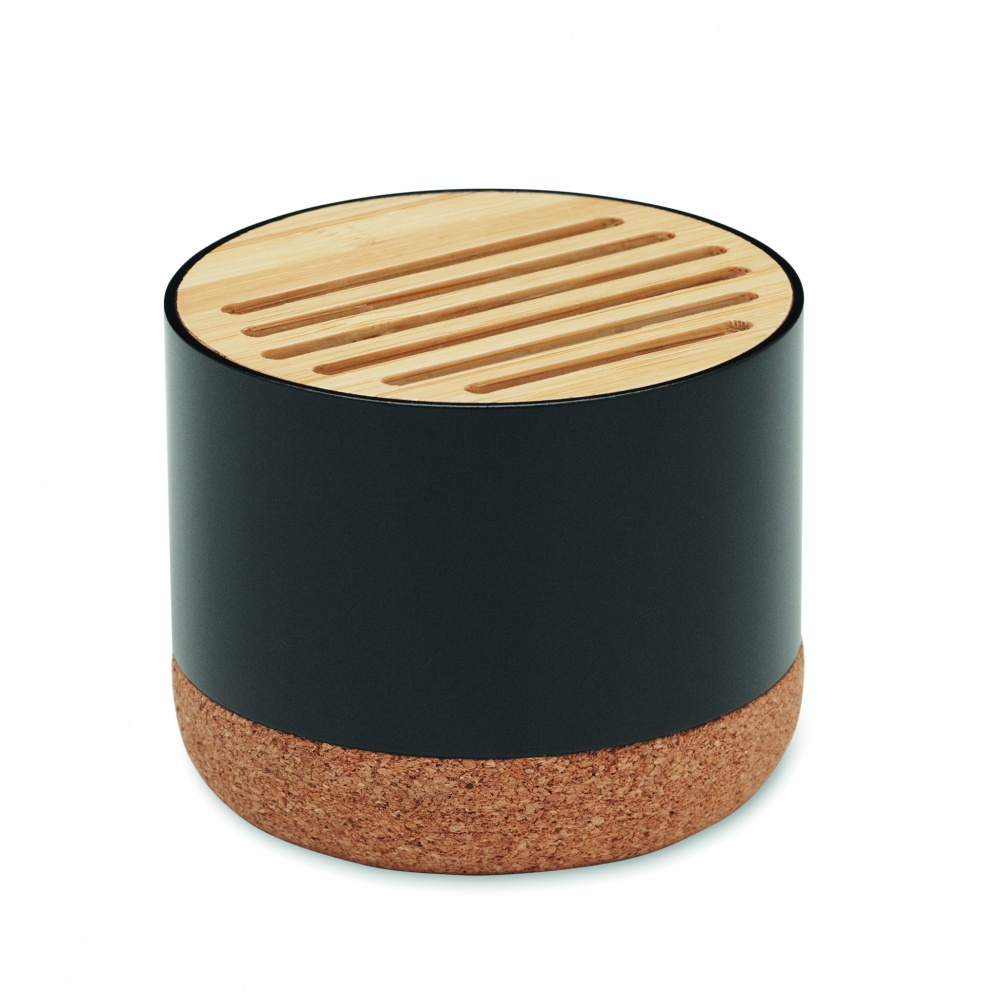 Logo trade advertising products image of: Cork and aluminium speaker
