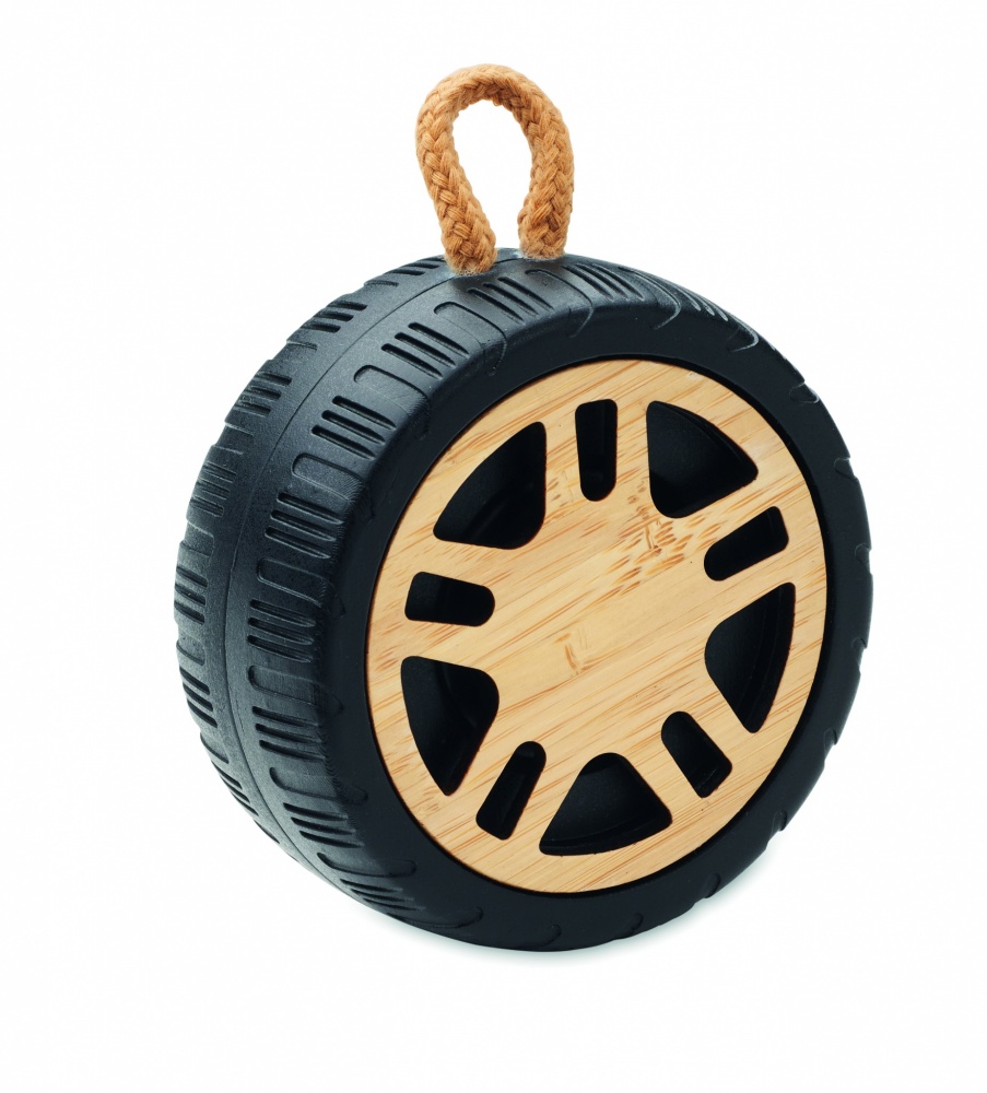 Logo trade promotional merchandise picture of: Wireless speaker tire shaped