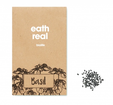 Logotrade promotional giveaway image of: Basil seeds in craft envelope