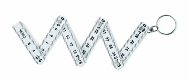 Logotrade promotional giveaway image of: Carpenters ruler key ring 50cm Kotka